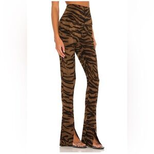 Norma Kamali Tiger Print Straight Leg Pants